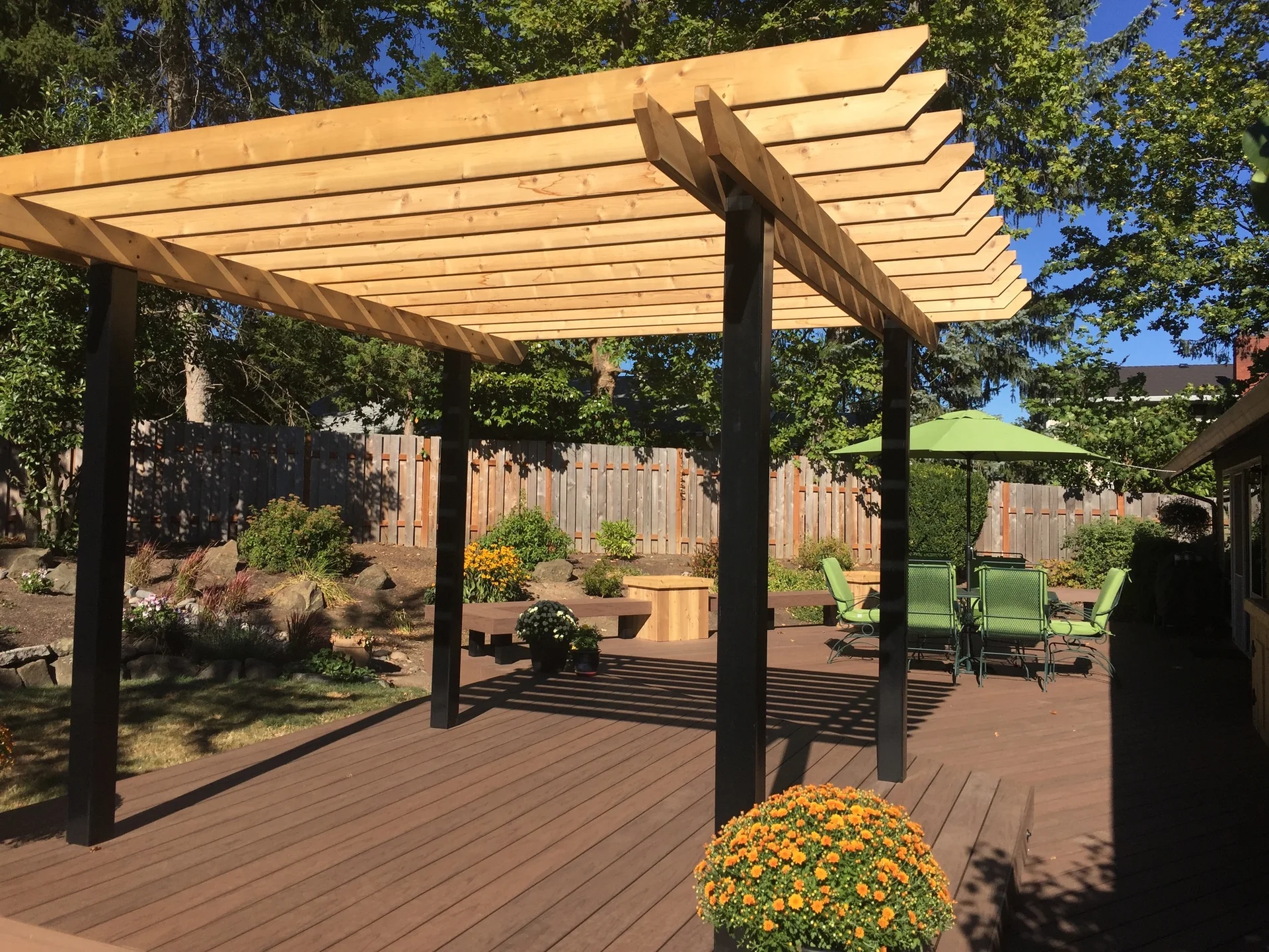 Outdoor structure by Adrian's Quality Fencing and Decks